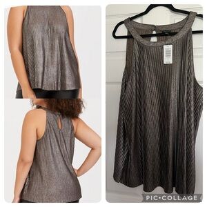 NWT Torrid metallic tank